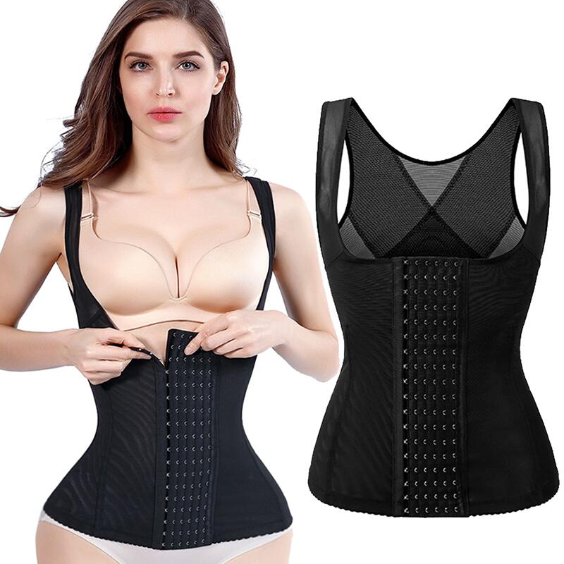  3-in-1 Waist Buttoned Bra Shapewear,3 in 1 Waist Corset Shaper  Push Up Bras Waist Trainer,3 in 1 Waist Trainer Bra (Color : Beige, Size :  Small) : Clothing, Shoes & Jewelry